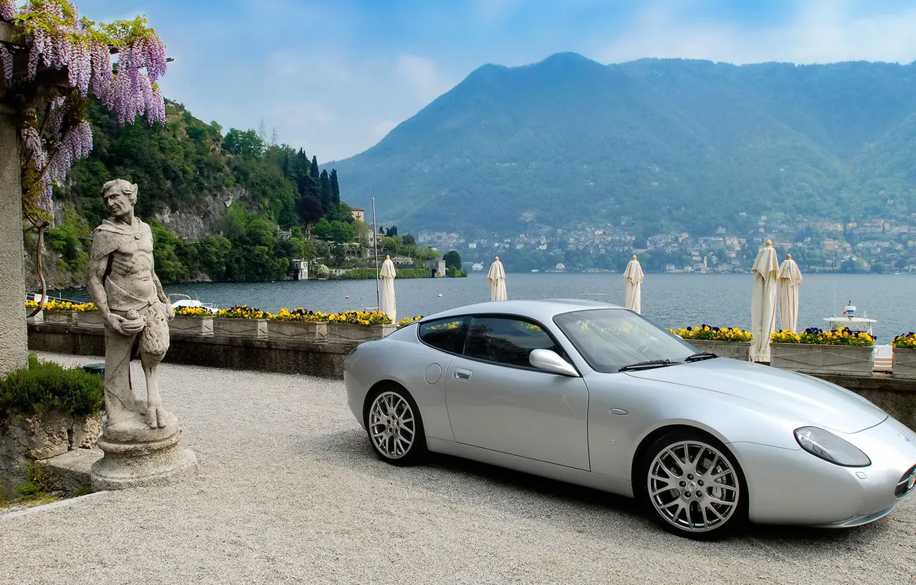Photo wallpaper sea, mountains, Maserati, Zagato, GS