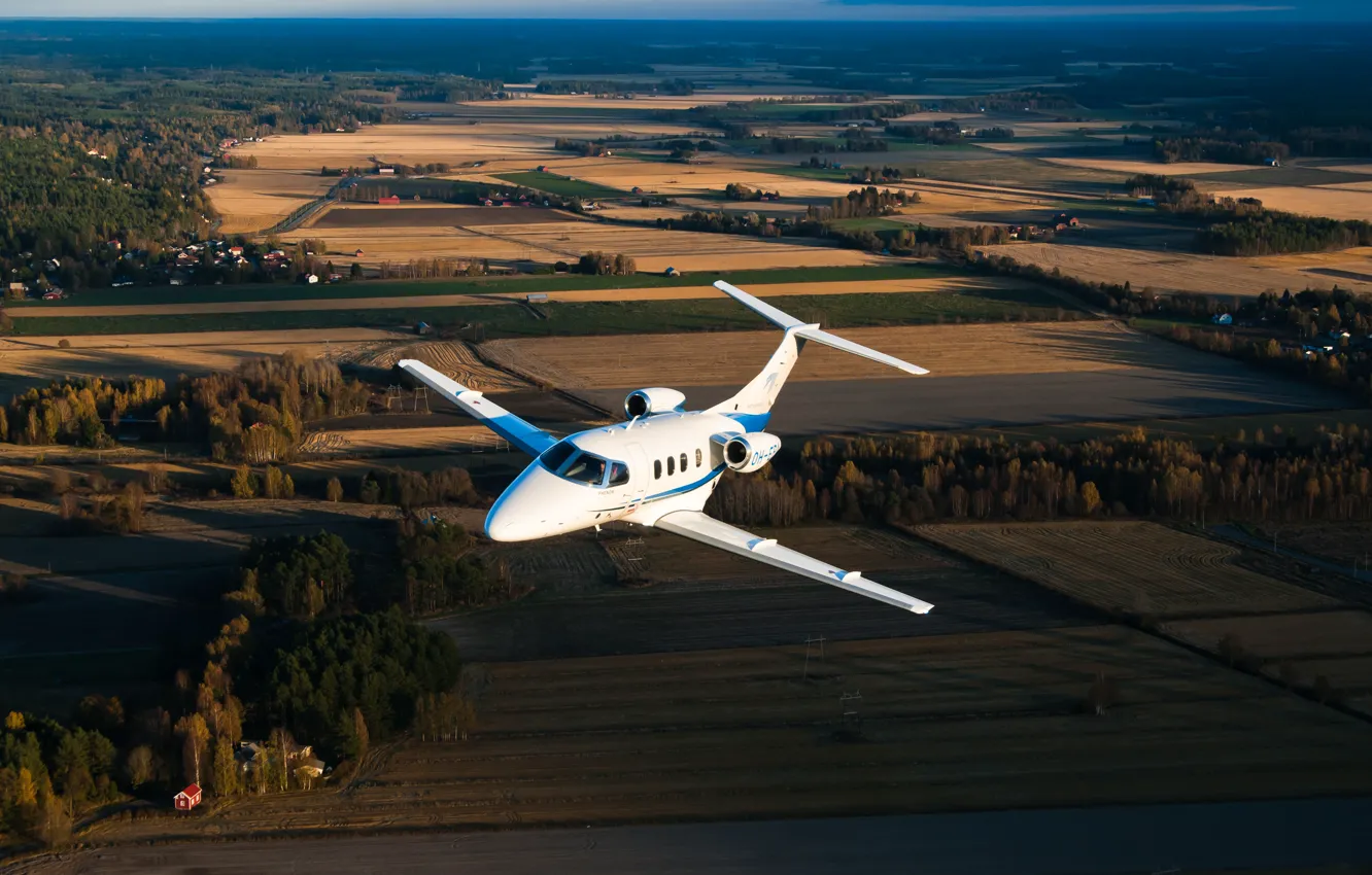 Photo wallpaper the sky, height, flight, the plane, business, jet