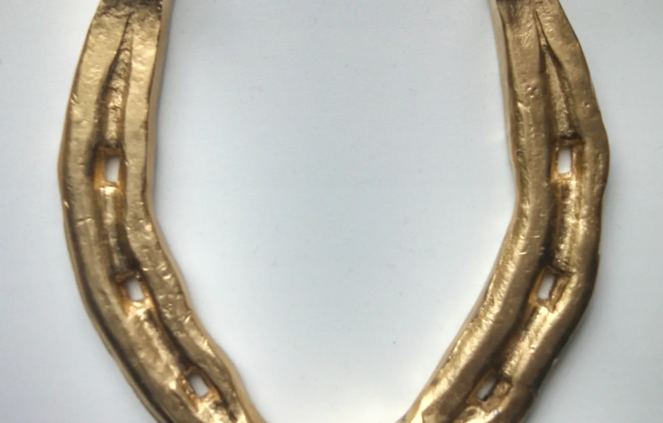 Photo wallpaper gold, horseshoe, Horseshoe