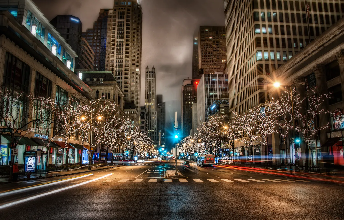 Photo wallpaper the city, USA, Michigan