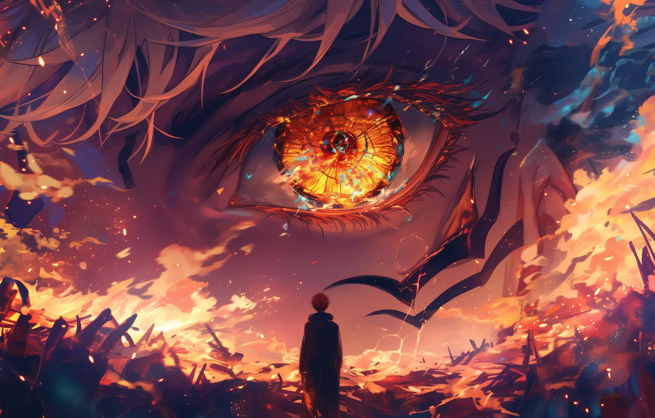 Photo wallpaper Jujutsu Kaisen, Magic Battle, Sukuna, Tribes