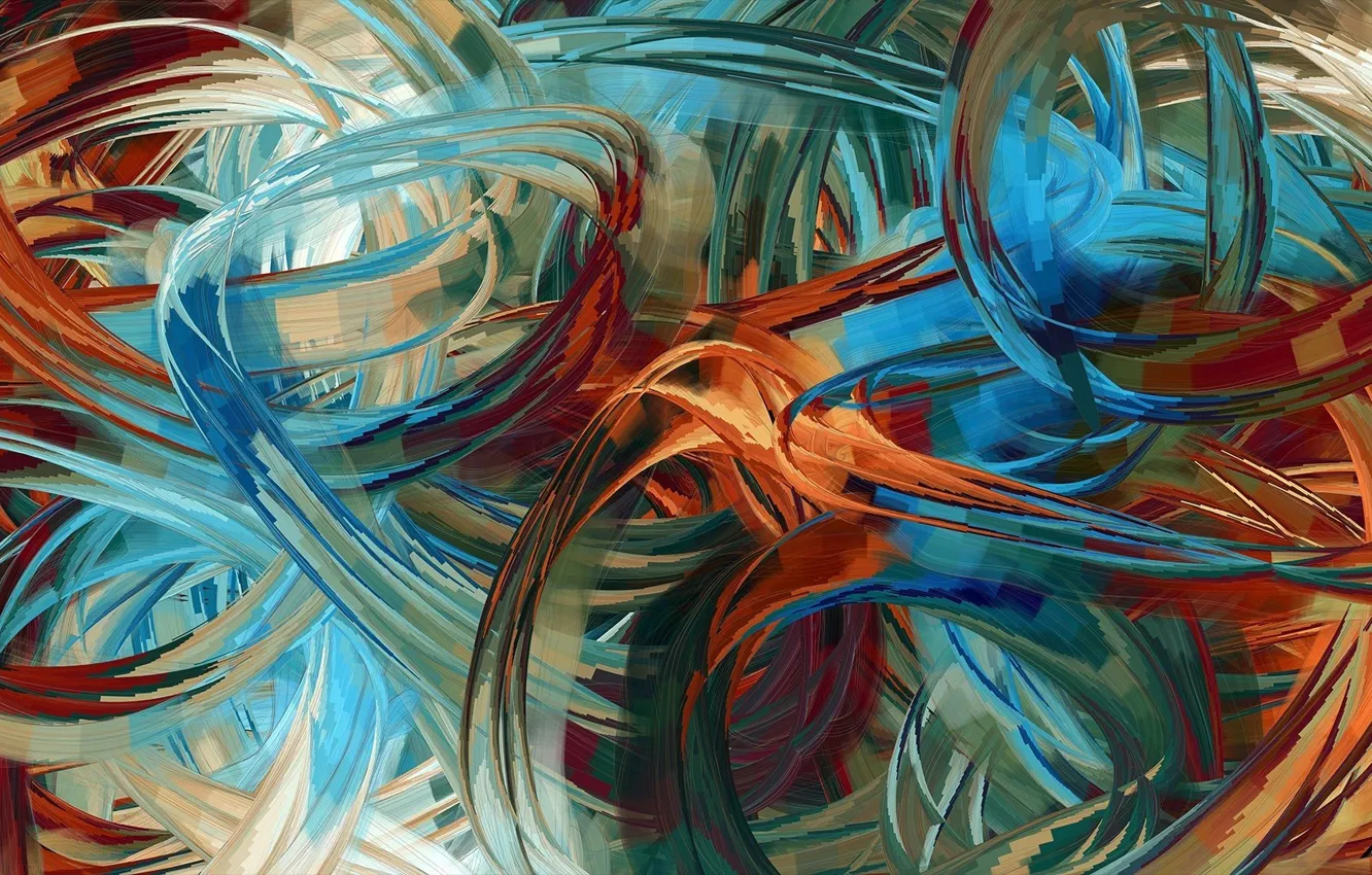 Photo wallpaper abstraction, paint, brush