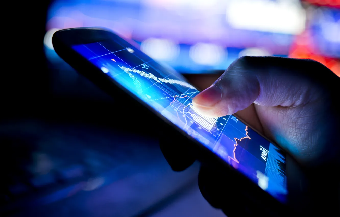 Photo wallpaper colors, light, lighting, cell phone, tactic screen