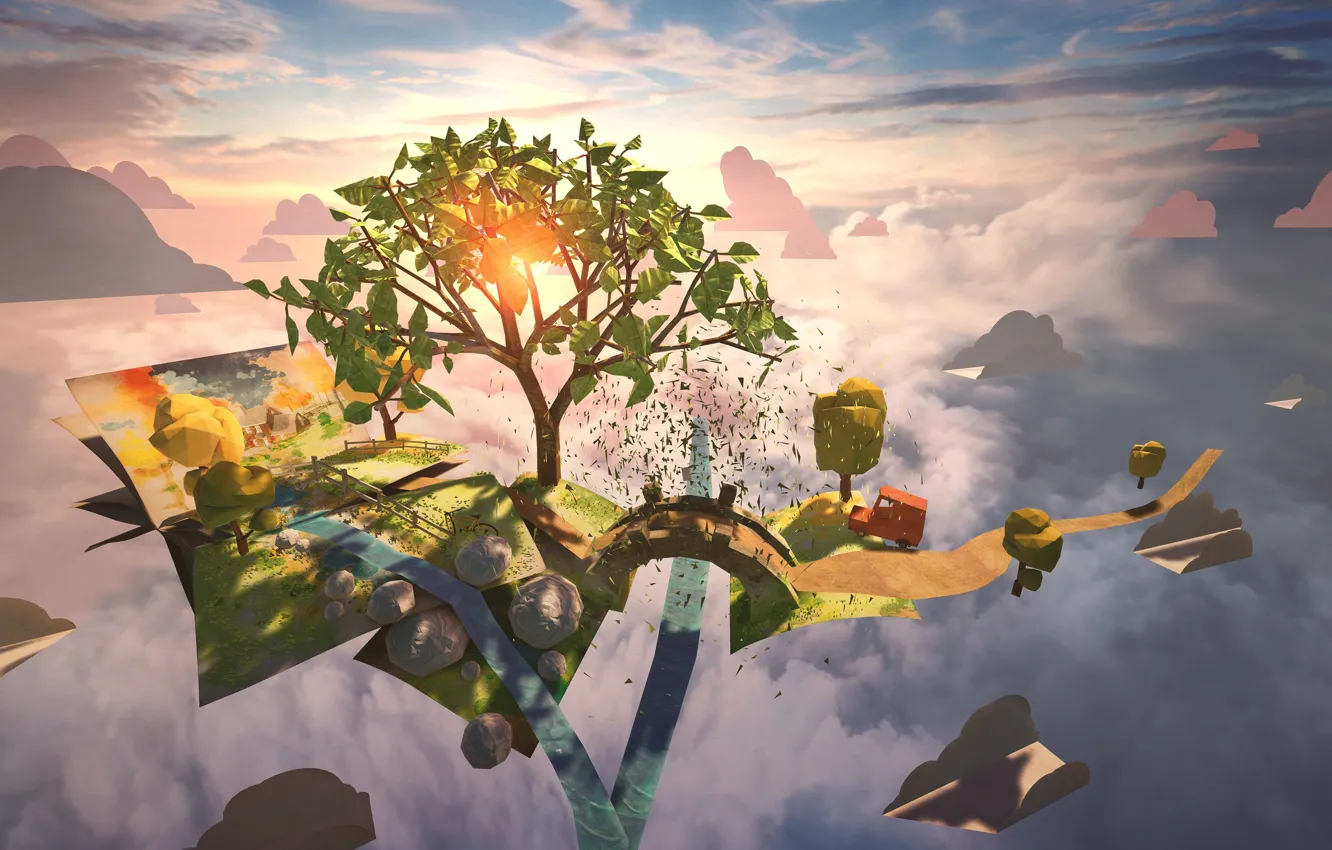 Photo wallpaper rock, game, sky, cloud, kumo, VR, Virual Reality, Penny Black Studios