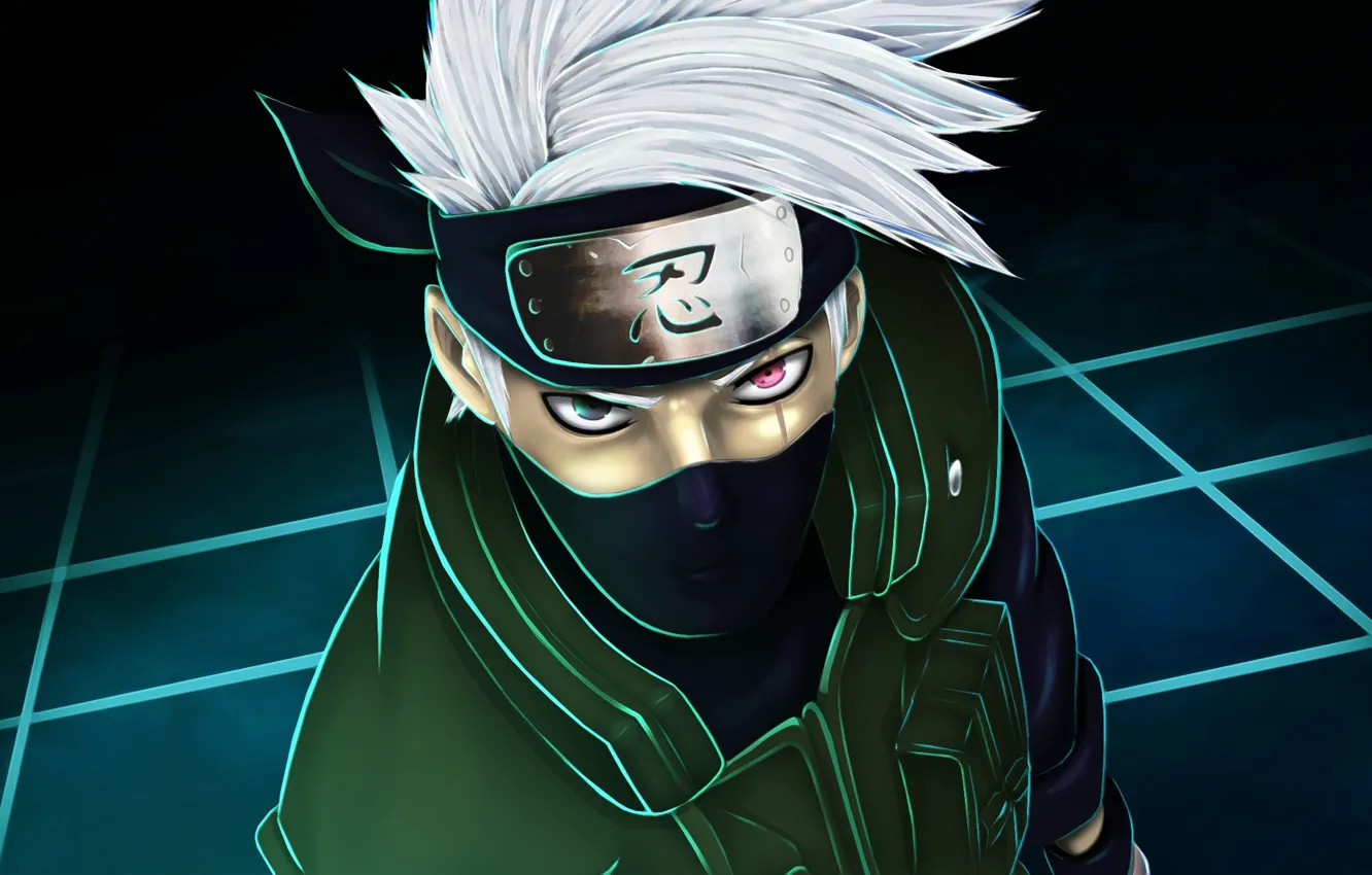 Photo wallpaper logo, Naruto, eyes, man, face, sharingan, ninja, shinobi