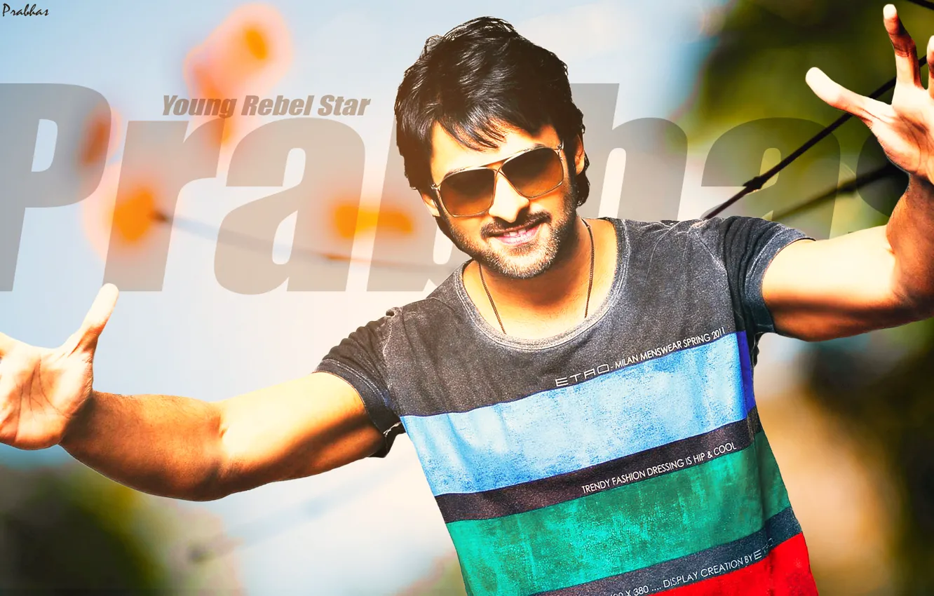Photo wallpaper Photoshop, smile, autumn, men, hero, cool, movies, Tollywood