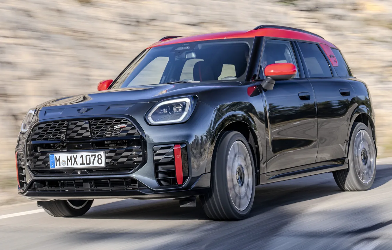 Photo wallpaper Mini, Countryman, mini, 2023, John Cooper Work, Mini Countryman John Cooper Work