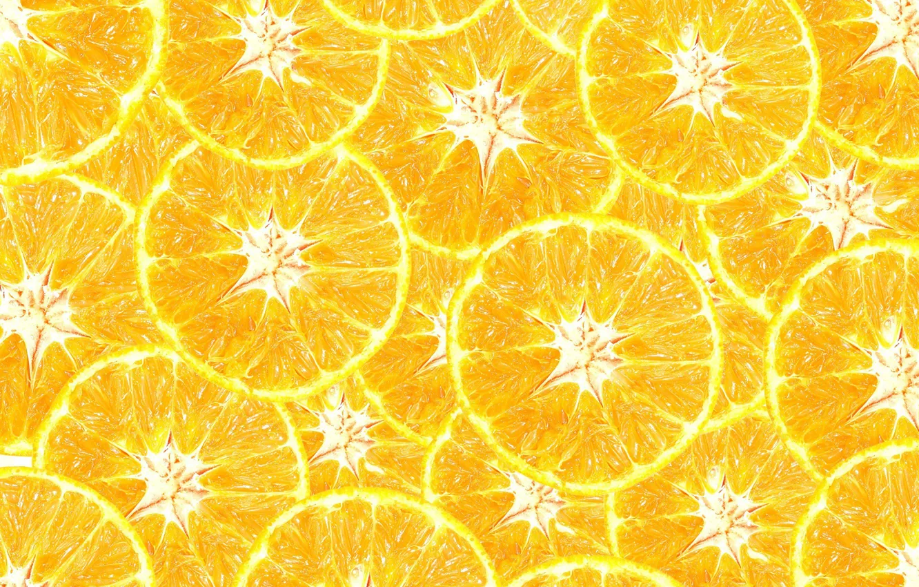Photo wallpaper macro, background, orange, circles