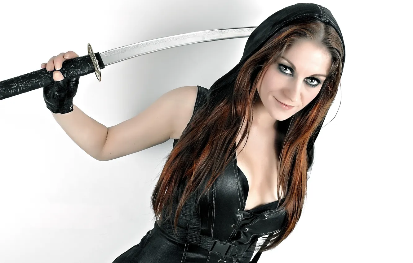 Photo wallpaper girl, background, katana, sucker punch, cosplay, It's Forbidden