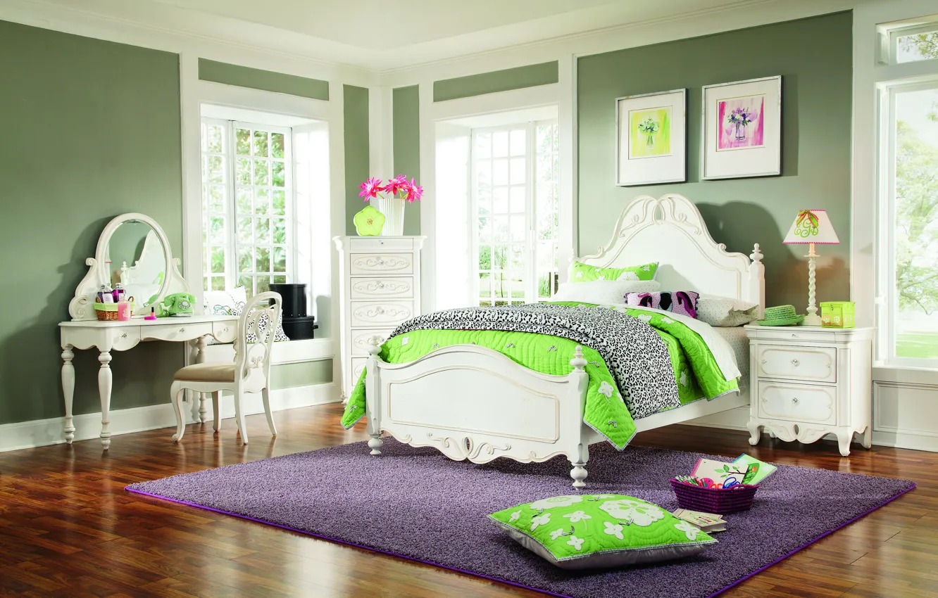 Photo wallpaper design, style, room, Villa, interior, bedroom