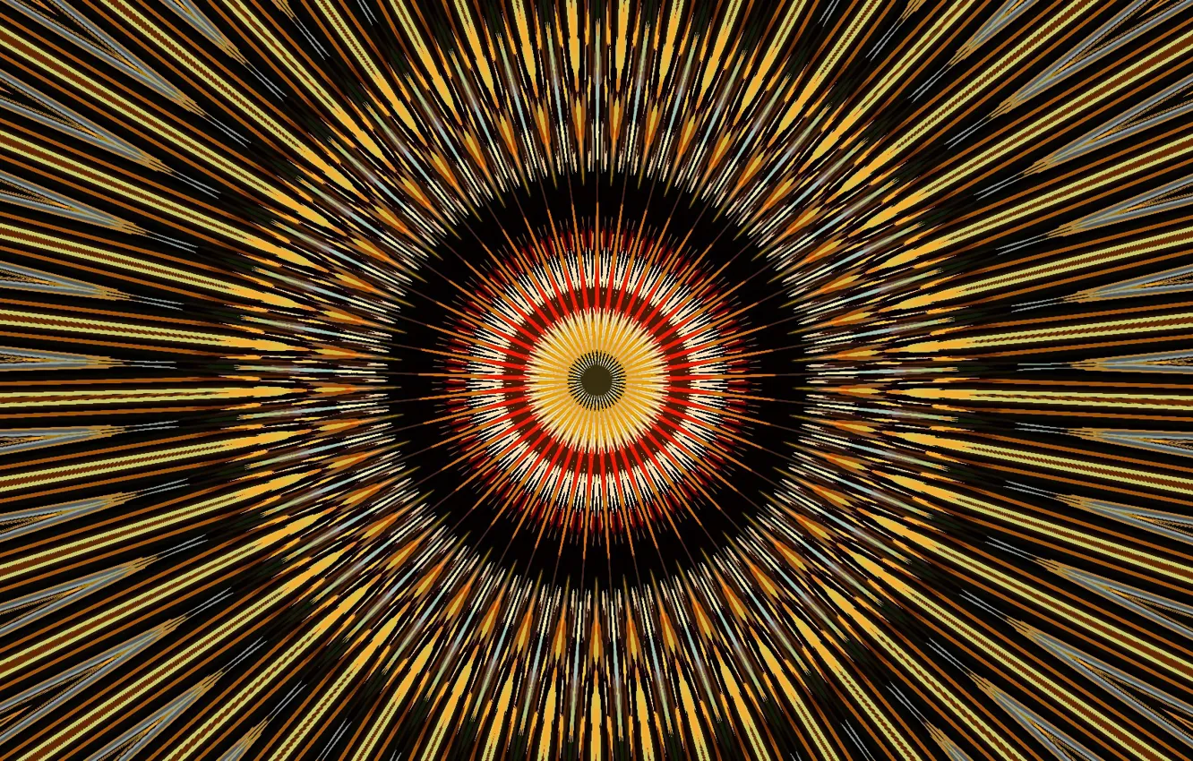 Photo wallpaper rays, pattern, symmetry