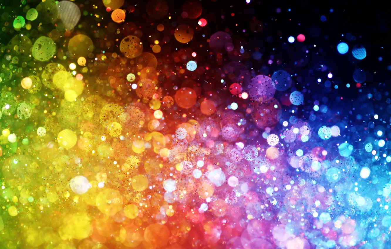 Photo wallpaper lights, lights, background, color, colorful, abstract, rainbow, bokeh
