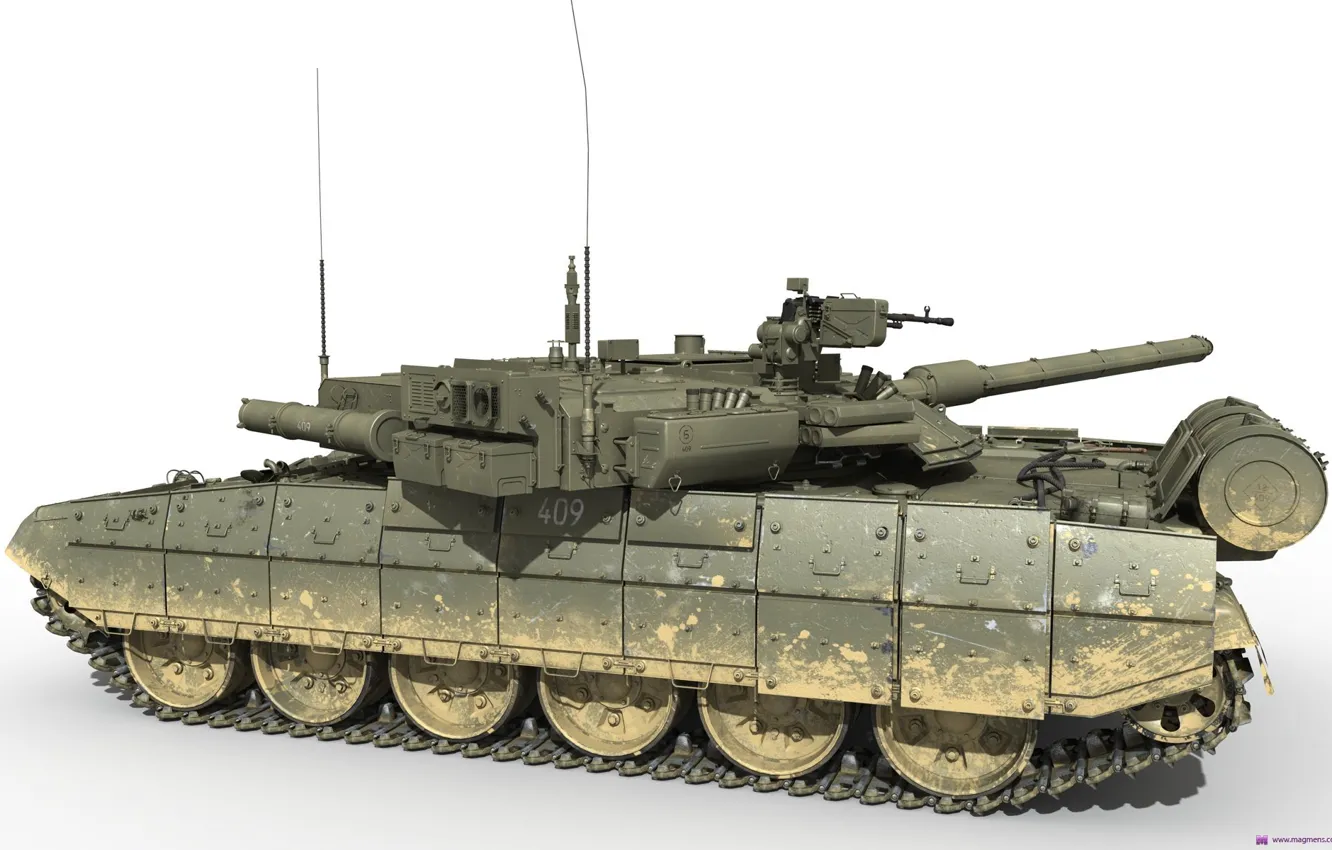 Photo wallpaper Tank, Object 148, Armata, Platform