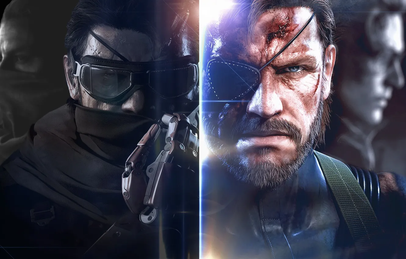 Photo wallpaper Big Boss, Metal Gear Solid V: The Phantom Pain, Ocelot, Kazuhira Miller, Punished Snake