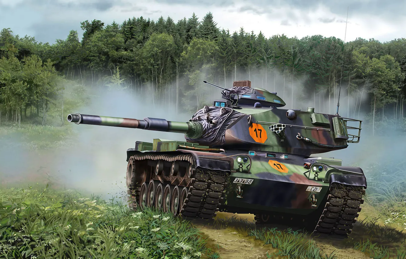 Photo wallpaper war, art, tank, M60 Patton