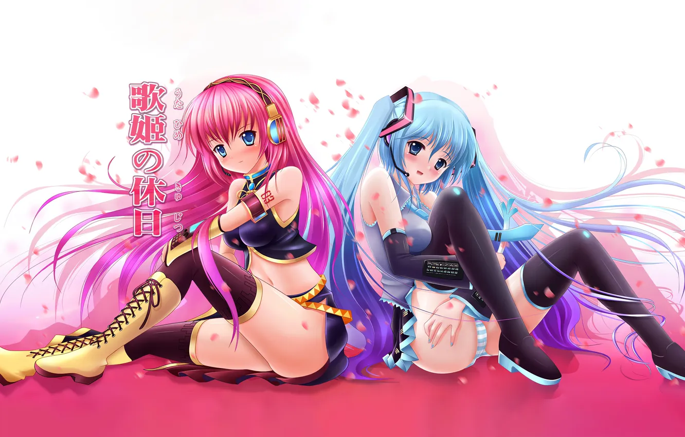 Photo wallpaper sexy, lingerie, ass, pantsu, Hatsune Miku, Vocaloid, blouse, panties