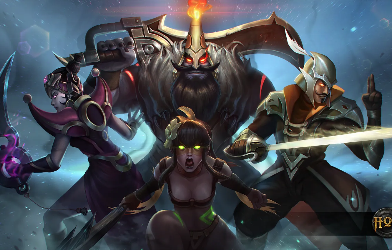 Photo wallpaper magic, sword, hero, hon, art, Heroes of Newerth, Dominion Shadowblade