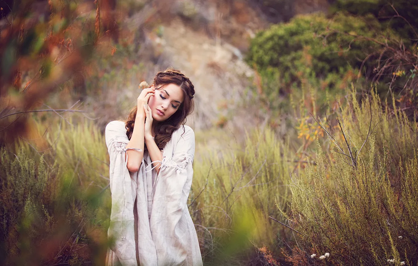Photo wallpaper reverie, nature, portrait, bokeh, Jessica