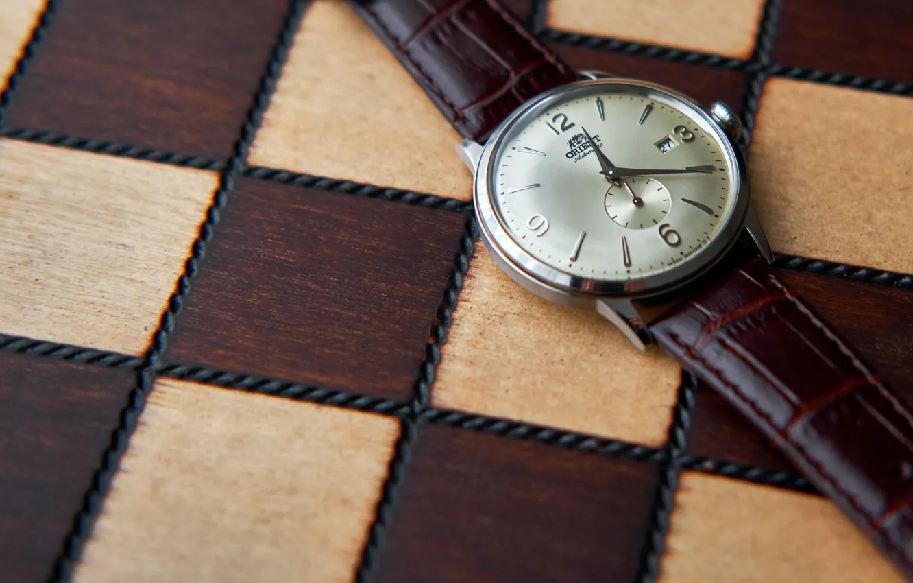 Photo wallpaper dial, chess Board, strap, watch, wrist watch, chess board