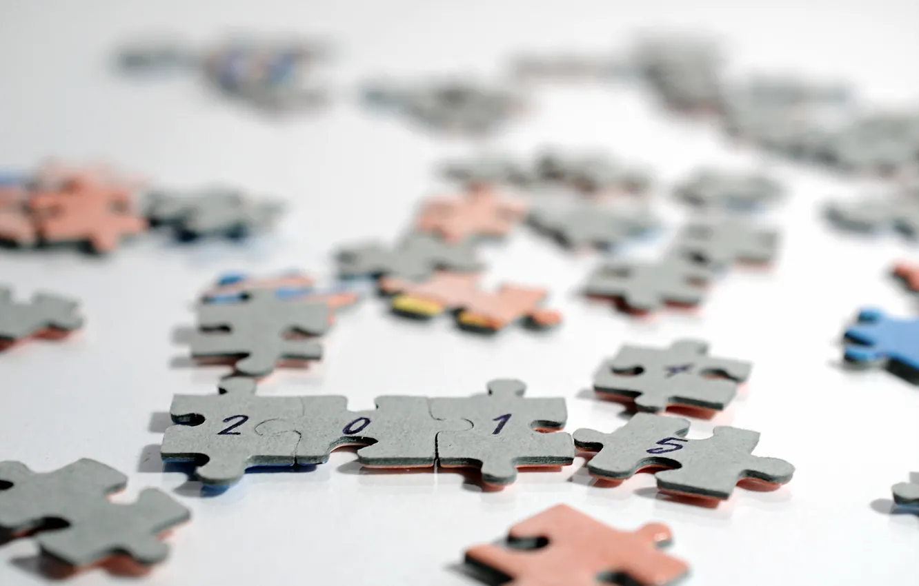 Photo wallpaper macro, puzzle, 2015