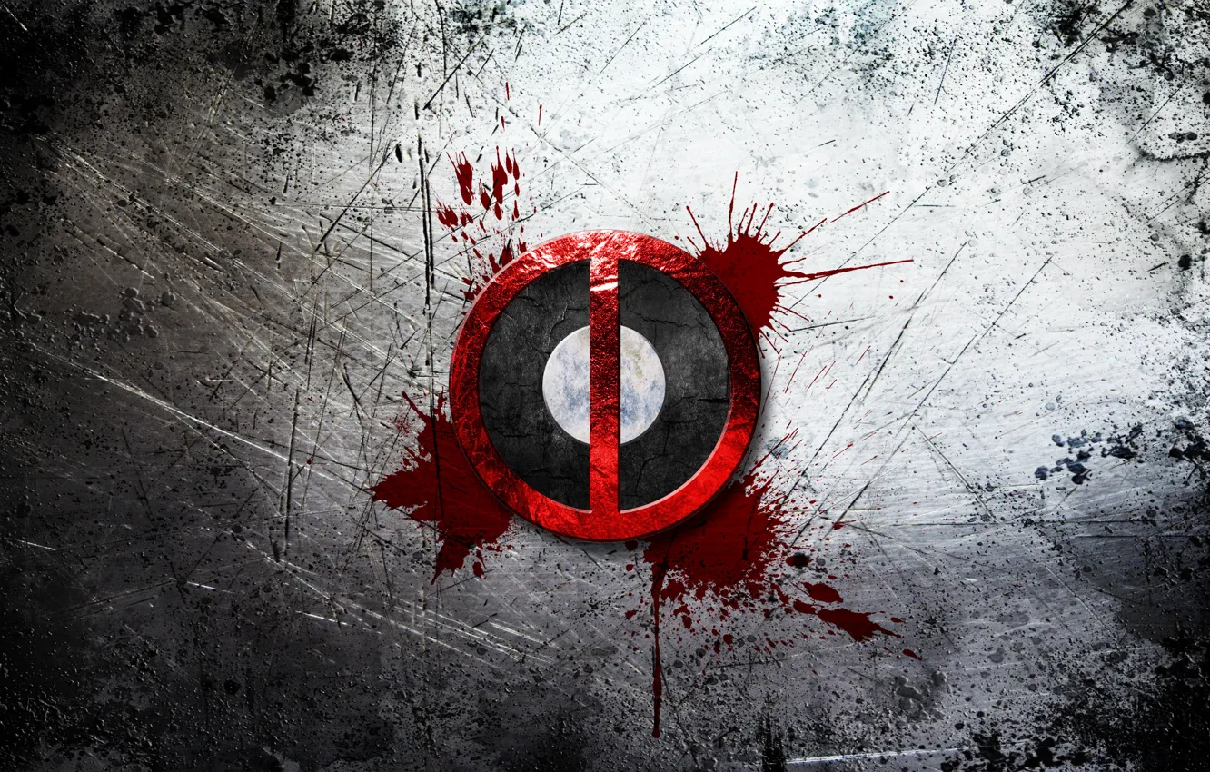 Photo wallpaper logo, logo, Deadpool, Marvel, Deadpool, Marvel