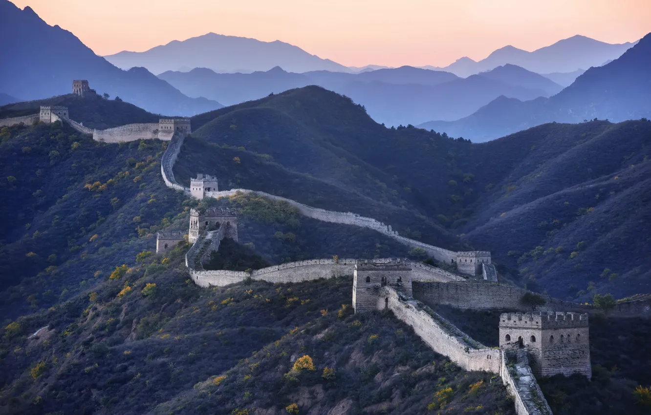 Photo wallpaper China, landscape, Great Wall