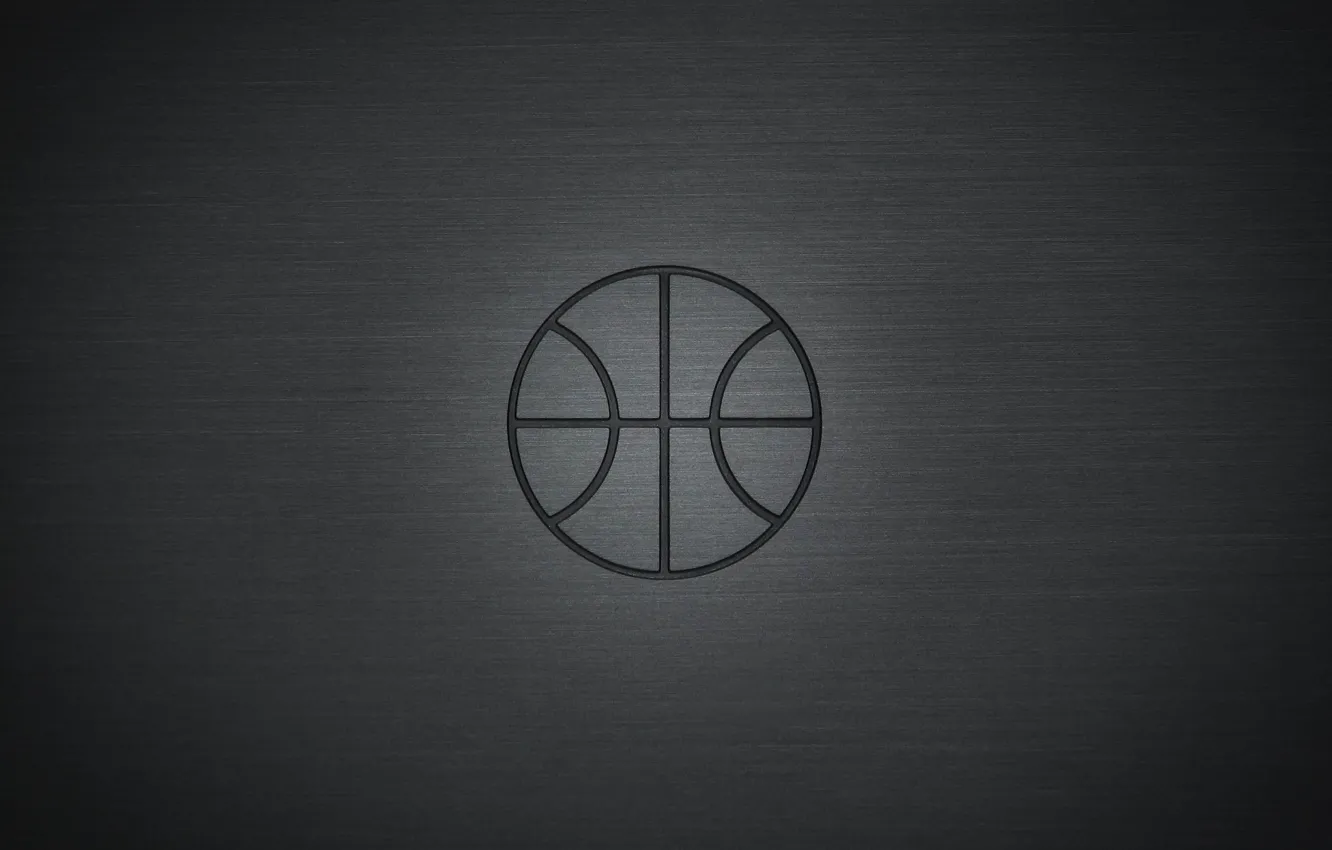 Photo wallpaper The ball, Grey, Basketball, Background
