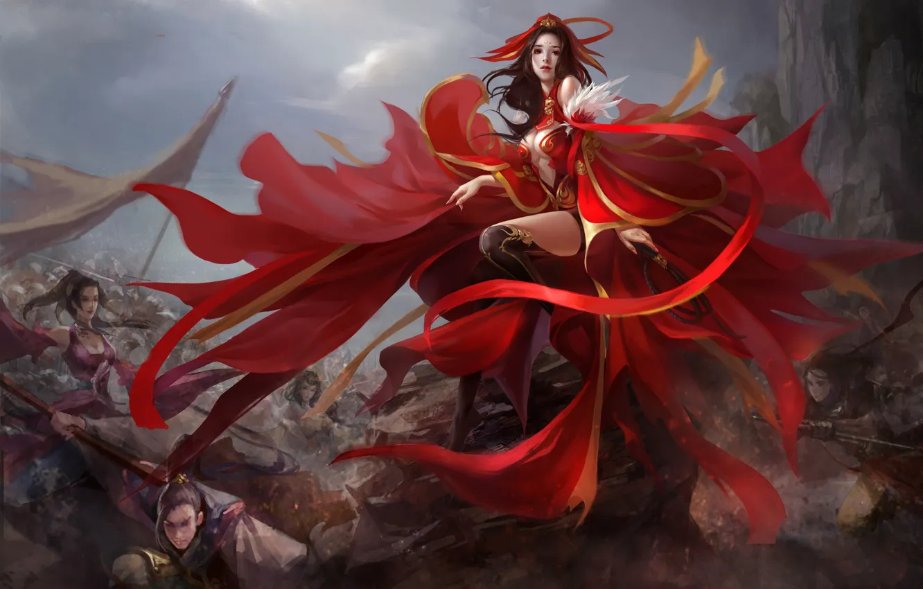 Photo wallpaper girl, the game, fantasy, art, location, China Fantasy Battle, Great but Cheap Fantasy Battle