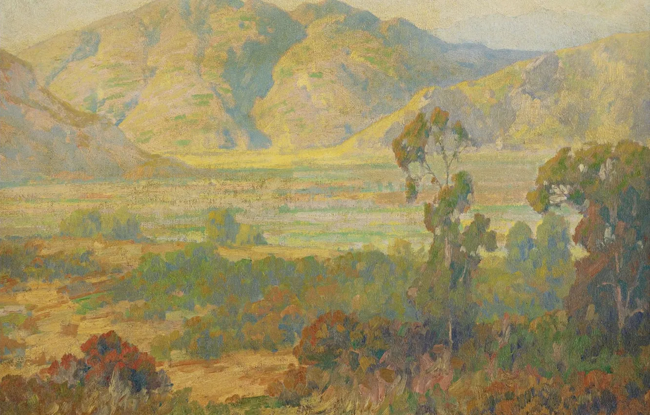 Photo wallpaper landscape, Maurice Braun, Maurice Brown, DESERT. PANORAMA