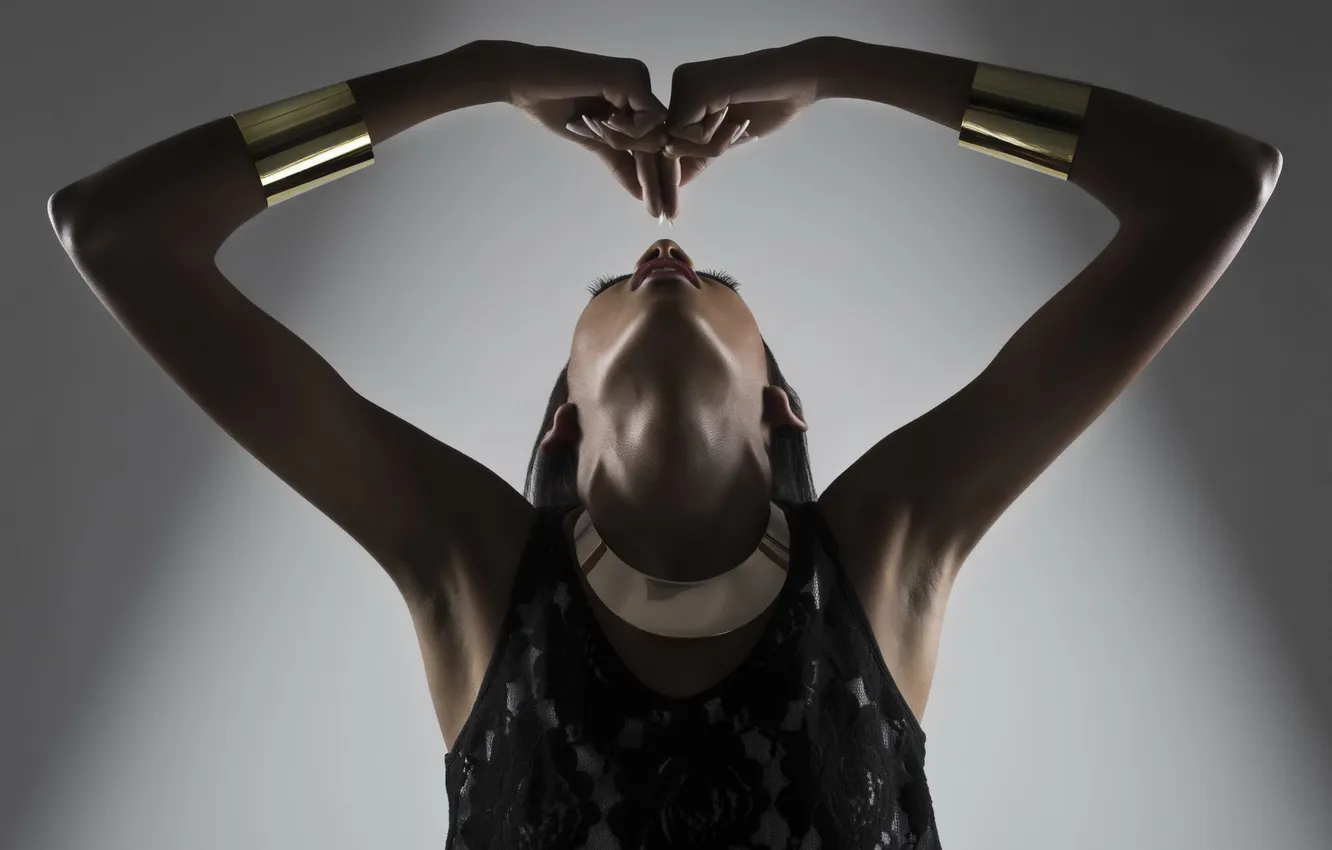 Photo wallpaper girl, pose, background, Forms