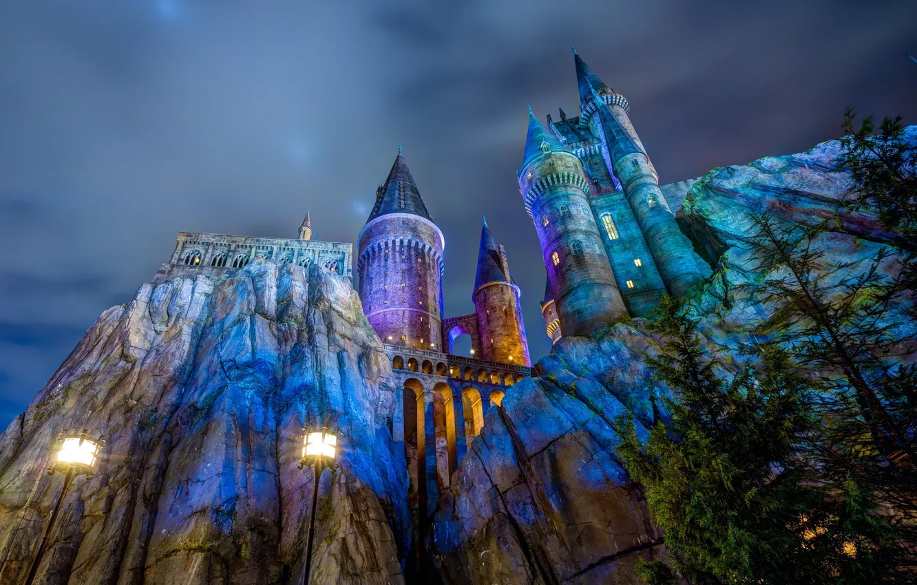 Photo wallpaper Hogwarts, Harry Potter, universal studios florida, Wizarding World