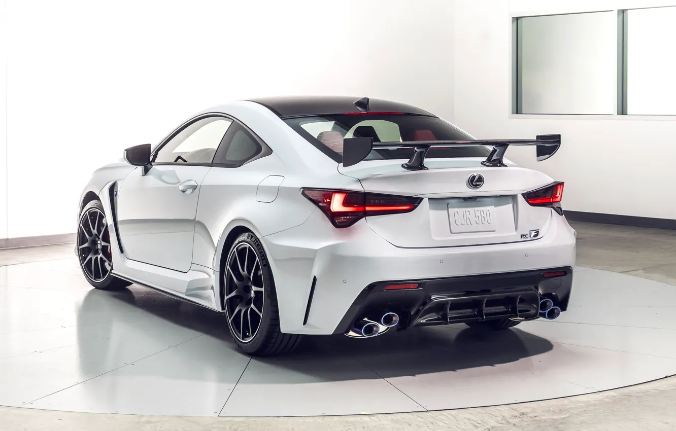 Photo wallpaper Lexus, rear view, Track Edition, RC F, 2019