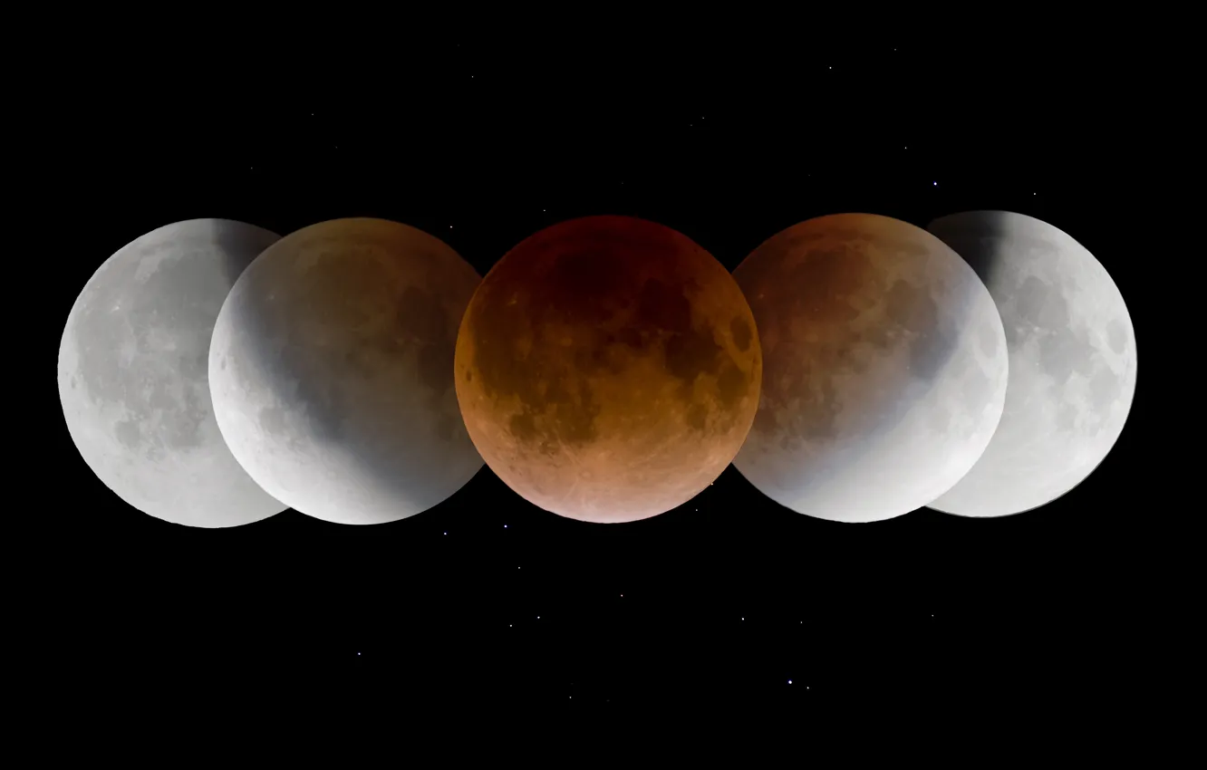 Photo wallpaper shadow, The moon, Eclipse, Umbra