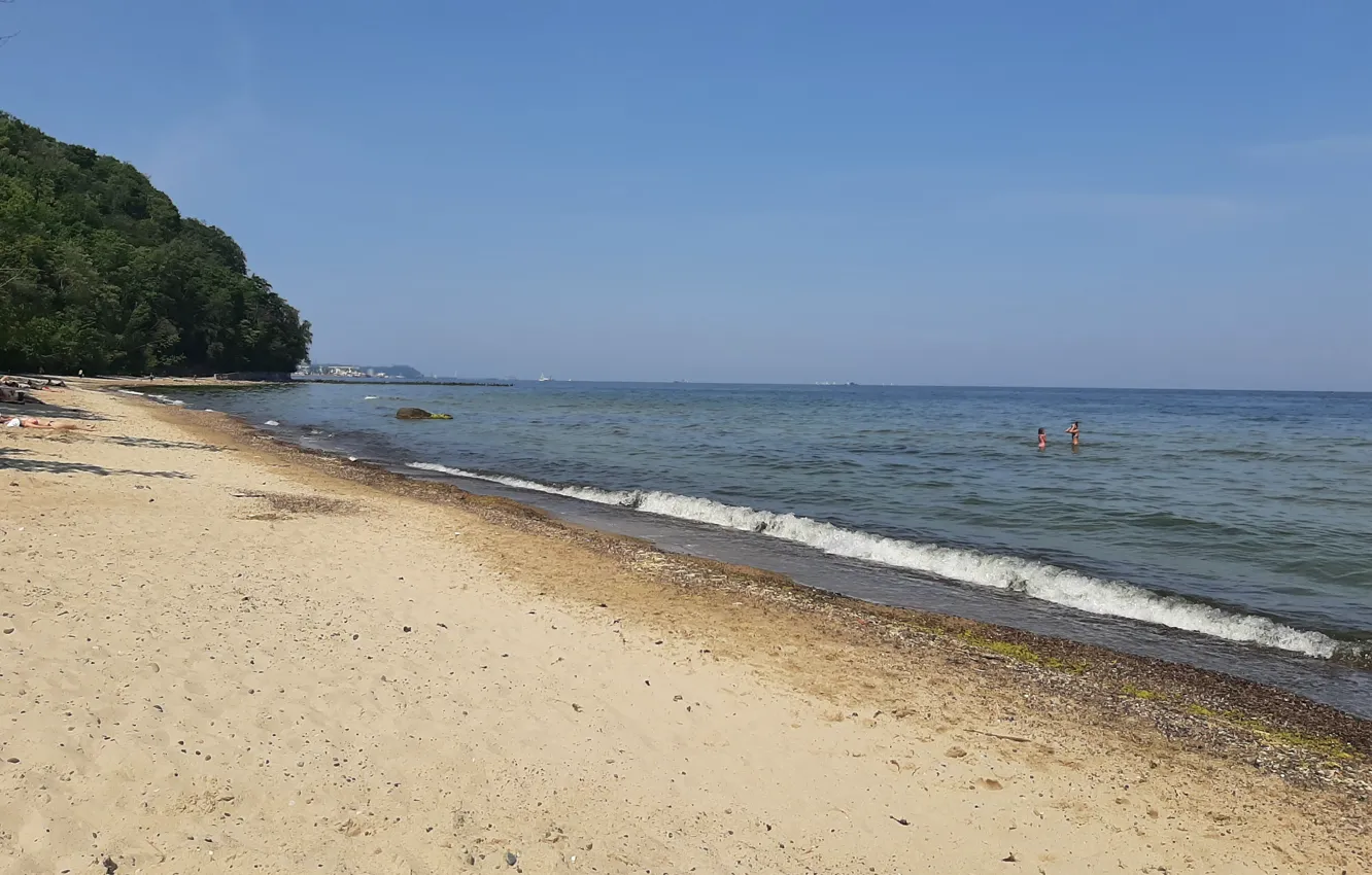 Photo wallpaper Sea, beach, Baltic