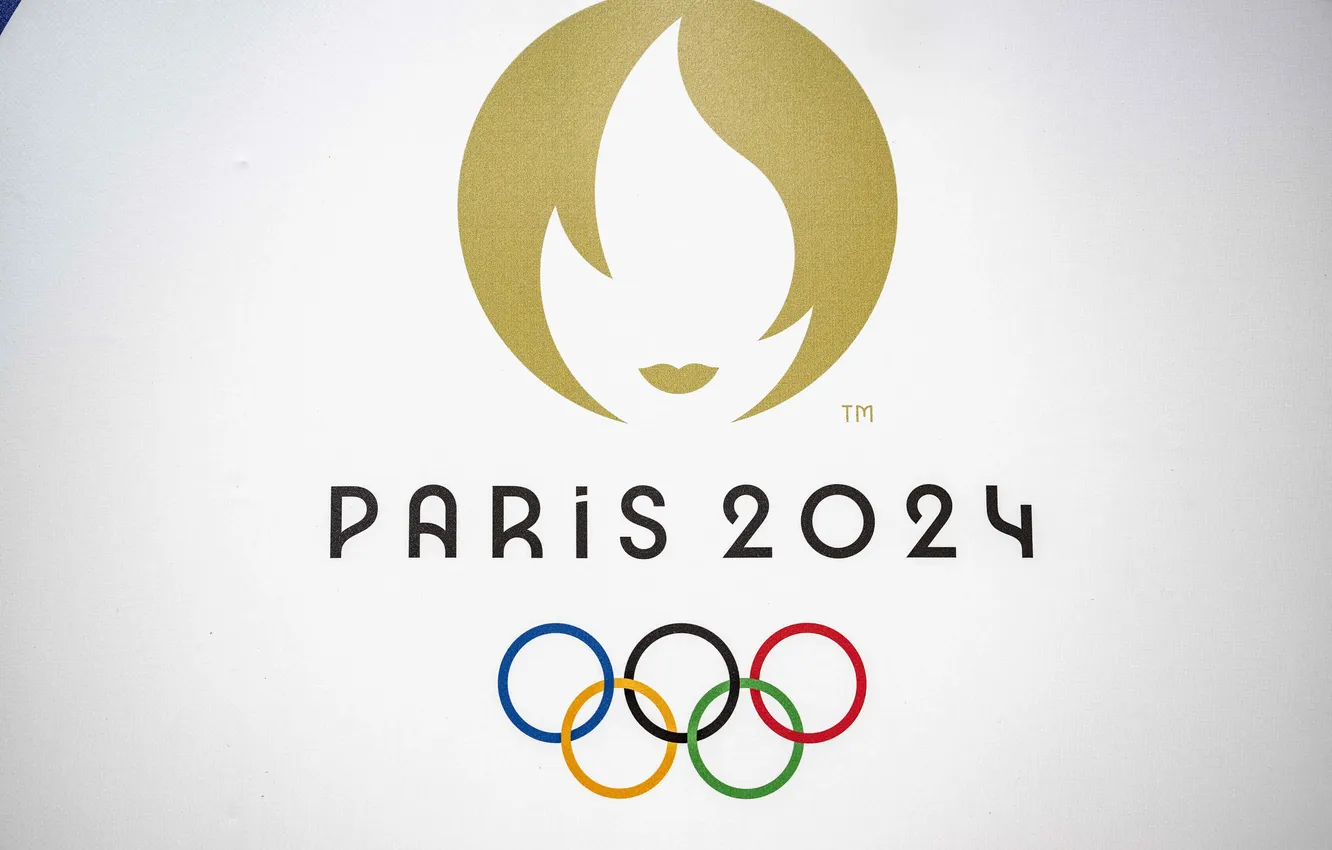 Photo wallpaper France, Paris, symbols, Olympic Games 2024