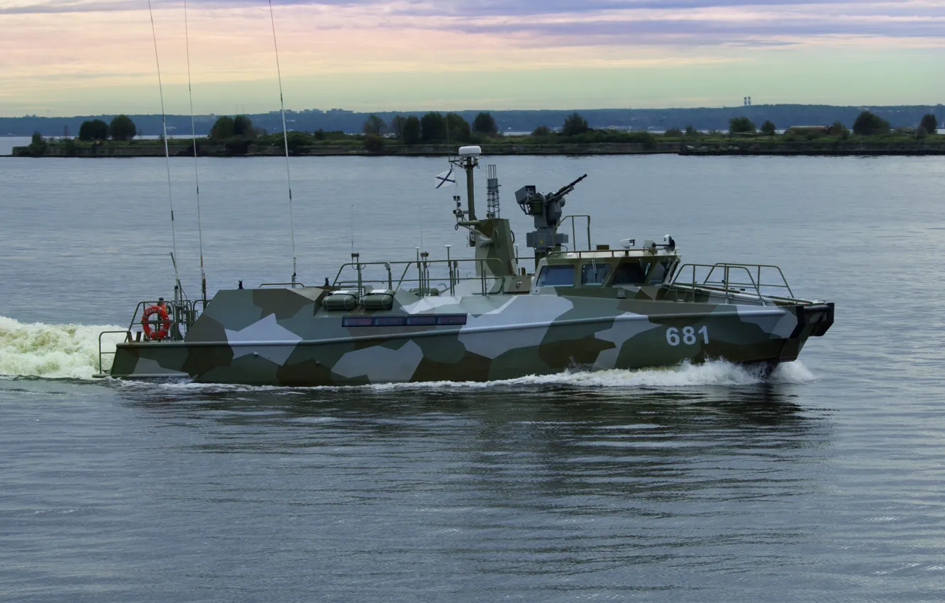 Photo wallpaper boat, Navy, Raptor, patrols, anti-sabotage