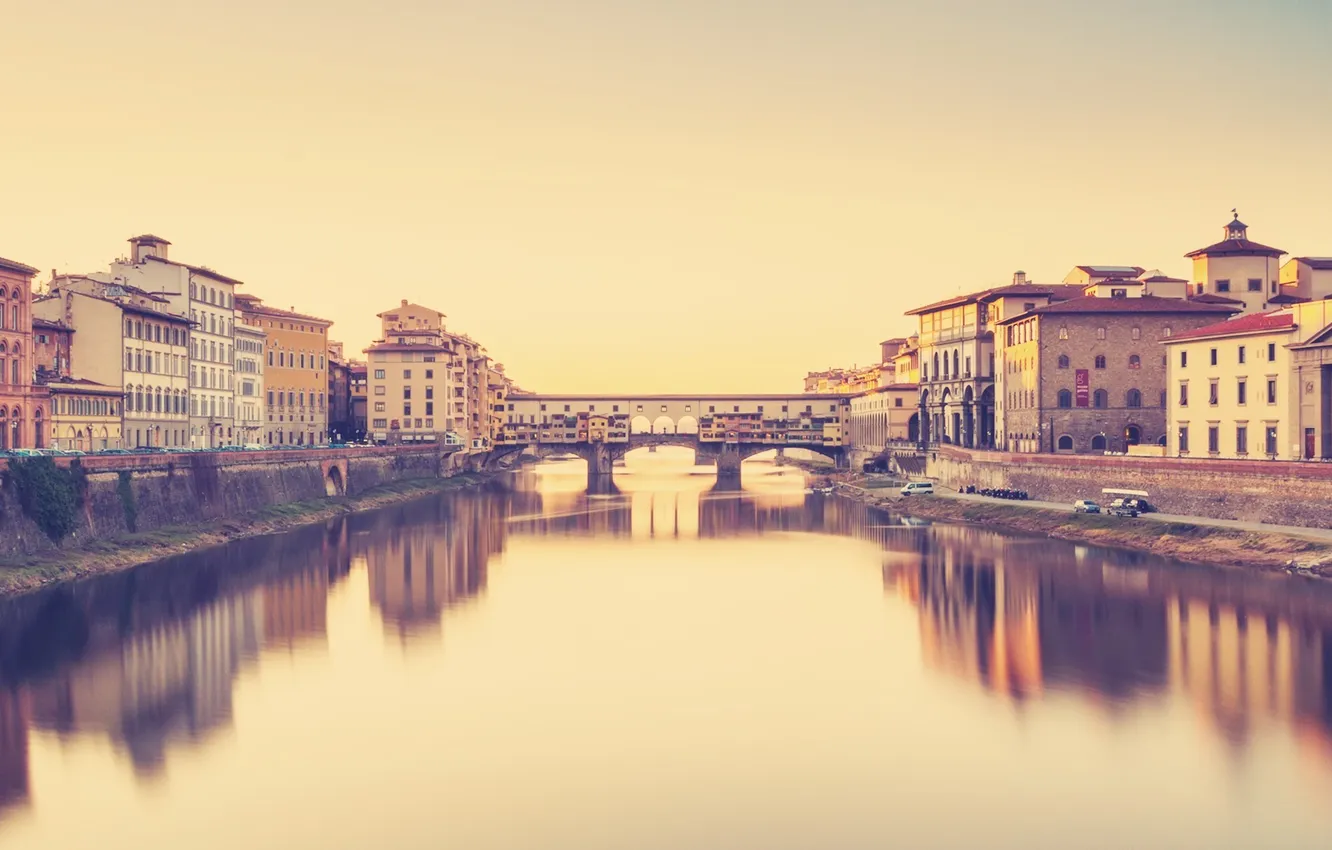 Photo wallpaper water, bridge, the city, river, background, Wallpaper, building, home