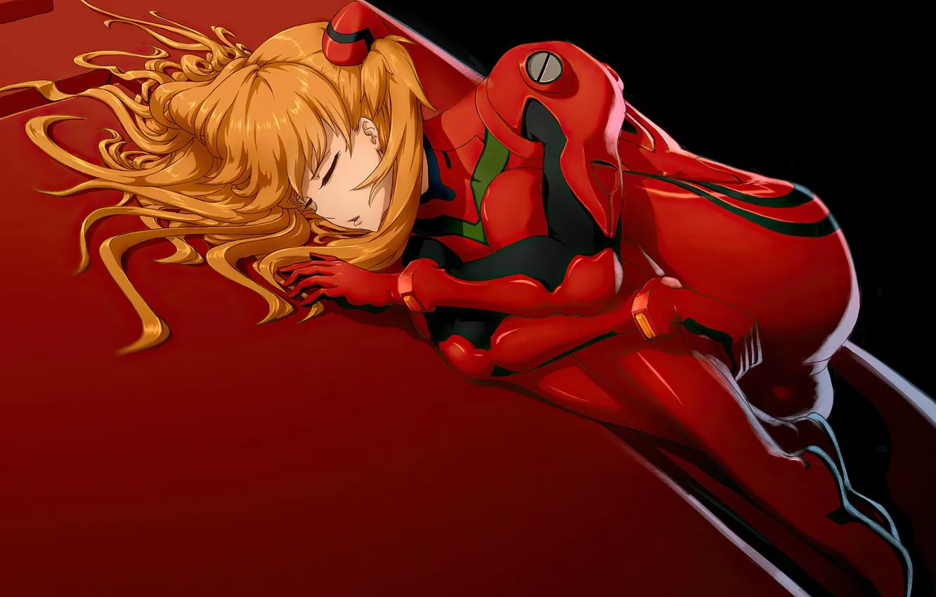 Photo wallpaper Girl, Evangelion, Blonde, Asuka Langley Sohryu