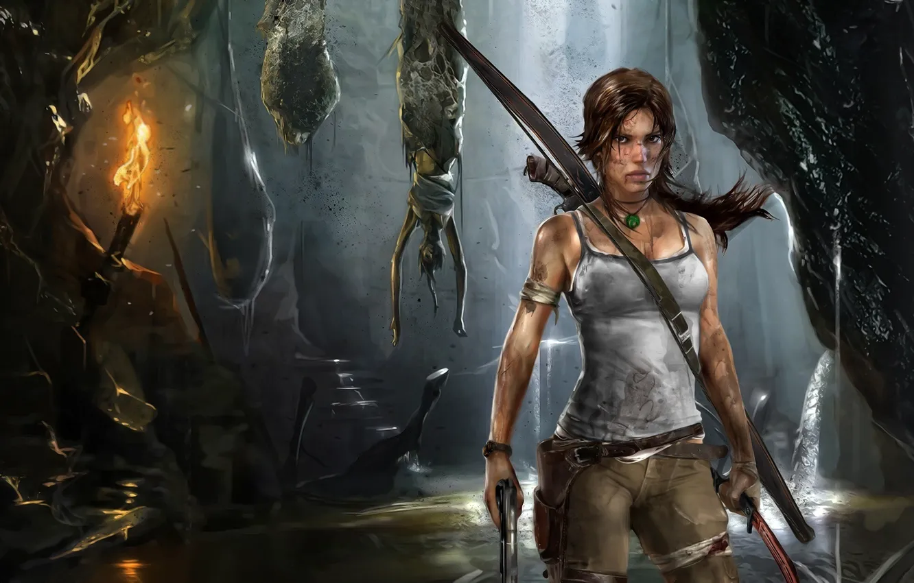 Photo wallpaper the game, tomb raider, Lara Croft, Lara Croft