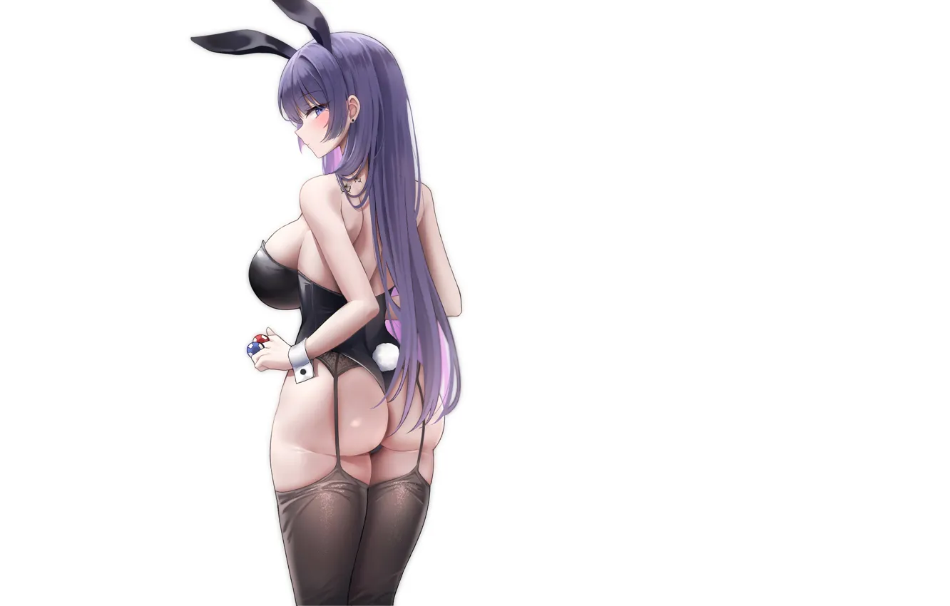 Photo wallpaper hot, sexy, ass, long hair, anime, pretty, bunny, tight