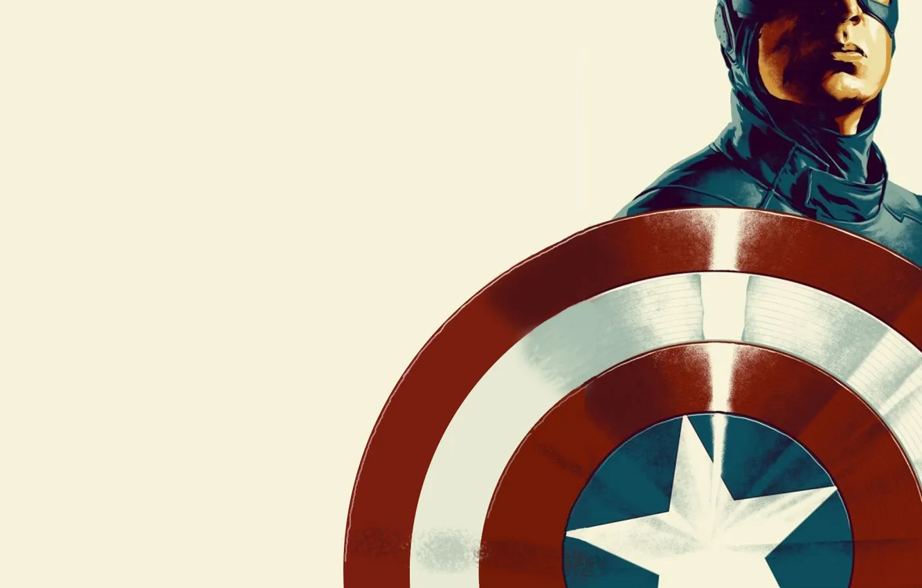 Photo wallpaper captain, America, super hero, The Avengers