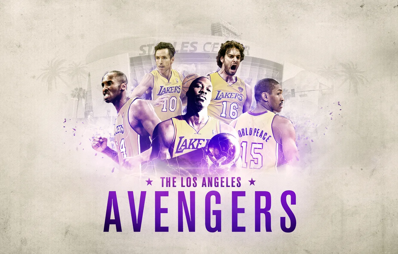 Photo wallpaper sport, Basketball, team, Los Angeles, NBA, Lakers, Los Angeles, Lakers