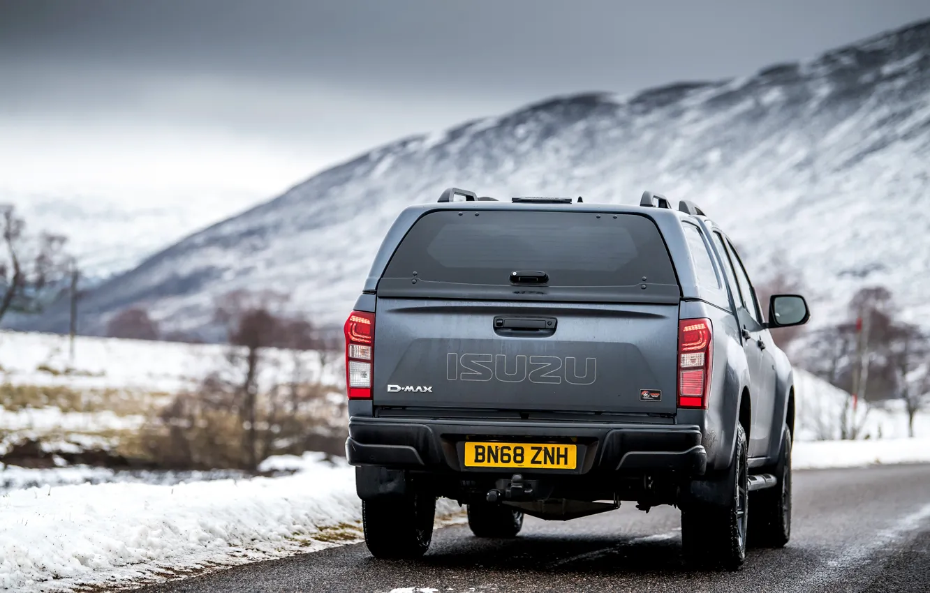 Photo wallpaper rear view, pickup, 2018, Isuzu, Huntsman, D-Max, UK version