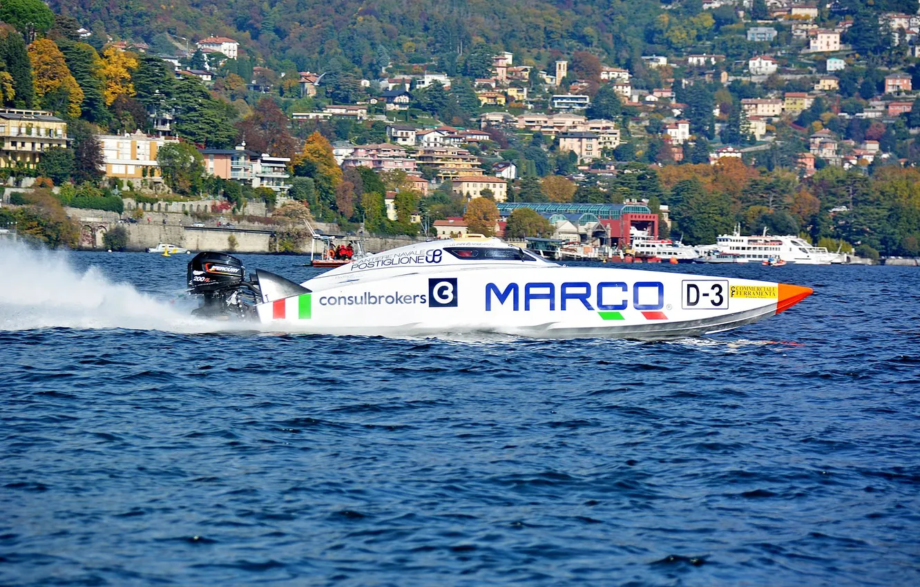 Photo wallpaper race, boat, speed