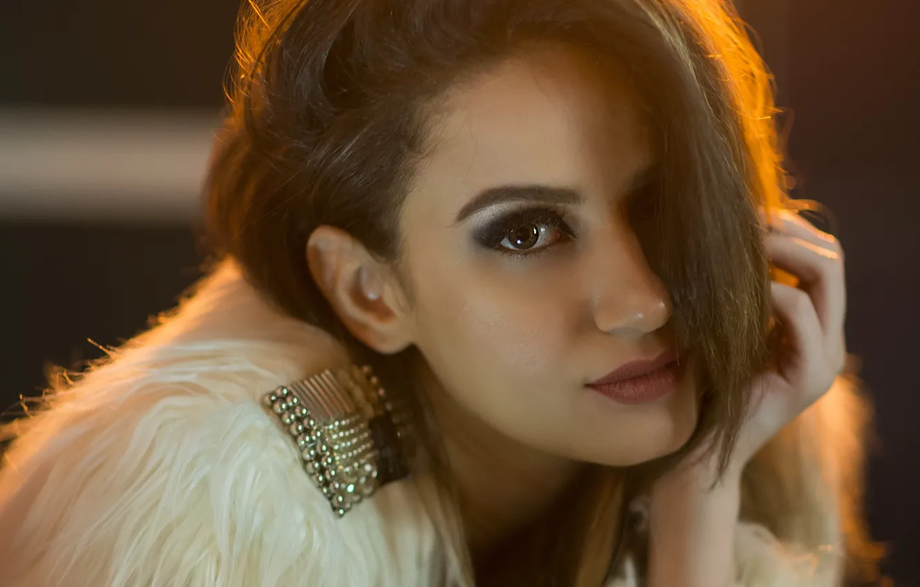 Photo wallpaper girl, hot, sexy, eyes, smile, beautiful, figure, model