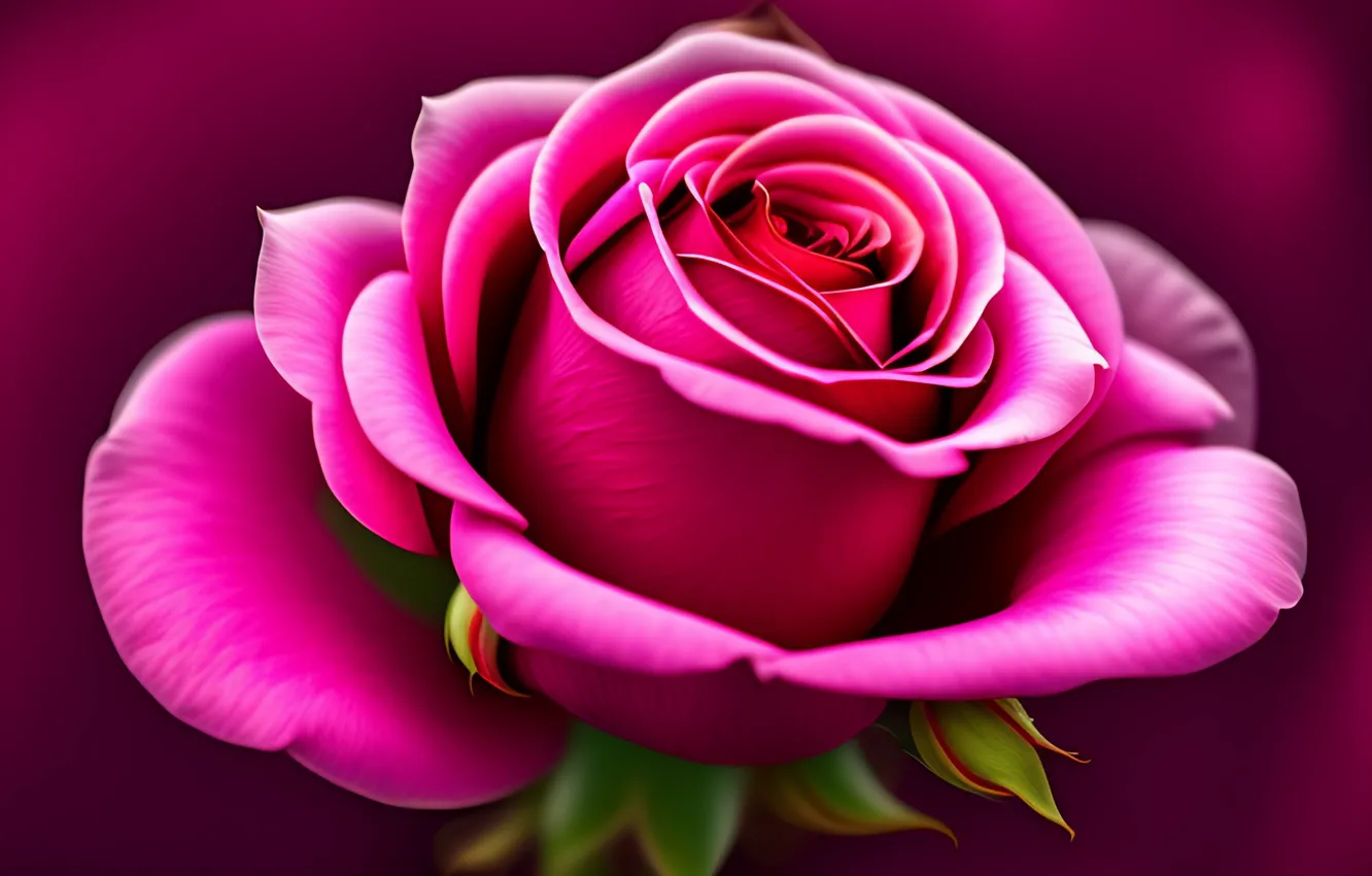 Photo wallpaper macro, flowers, roses, rose, flower, pink