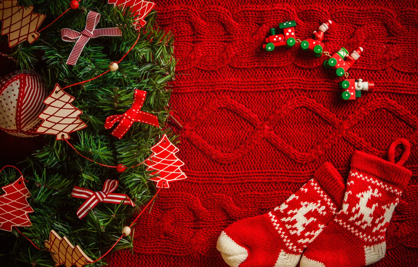 Photo wallpaper winter, decoration, holiday, box, Christmas, Christmas, winter, happy new year