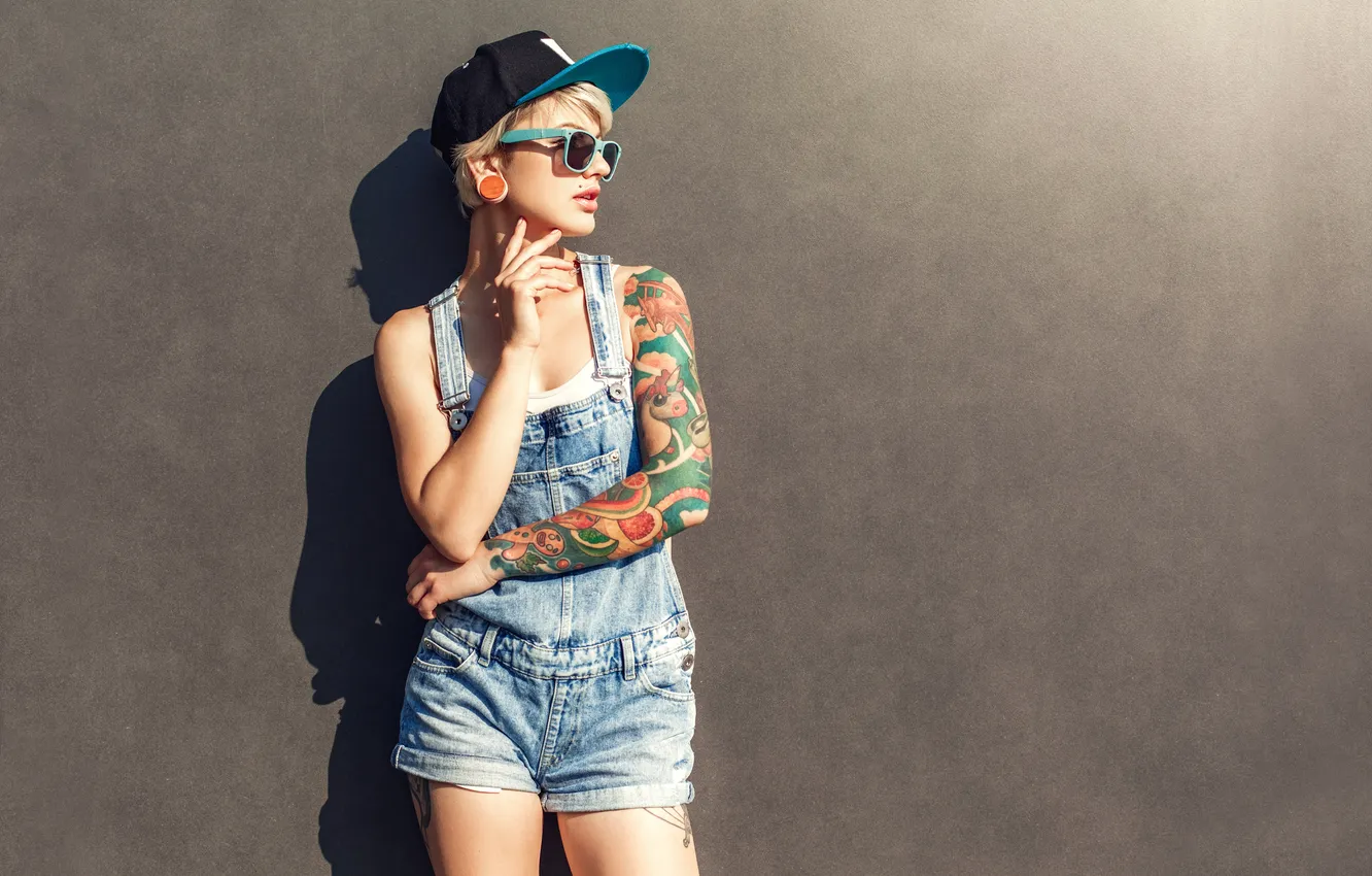 Photo wallpaper girl, fashion, hair, cool, free, female, hipster, ethnicity