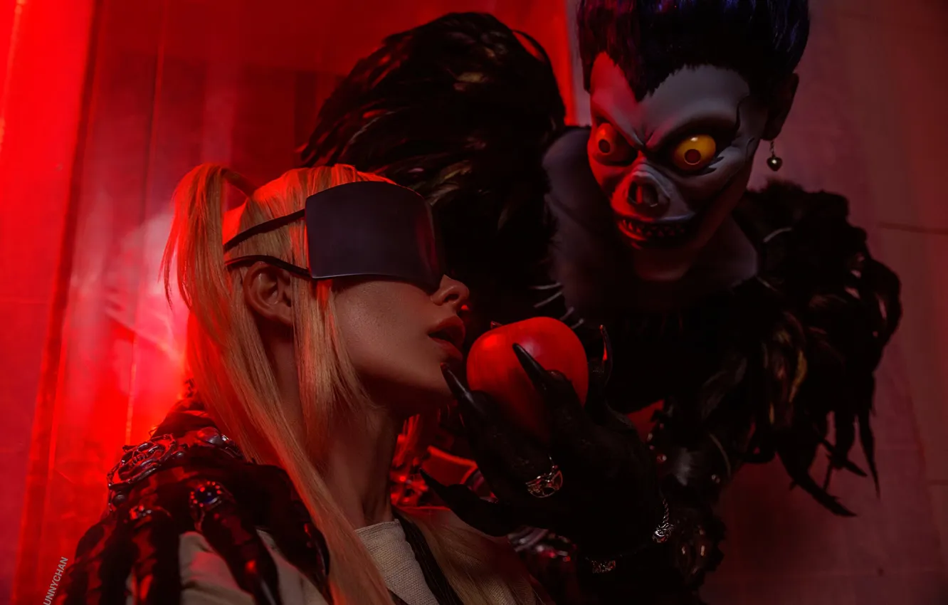 Photo wallpaper apples, Svetlana Hoffman, Lunny Chan, the demon, blonde, outfit, cosplay, image