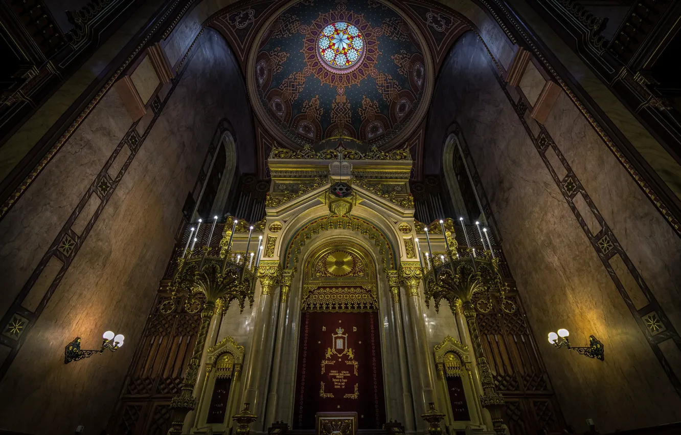 Photo wallpaper Hungary, Budapest, The great synagogue